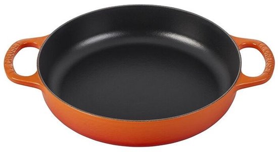 Le Creuset gietijzeren pan voor dagelijks gebruik | 28 cm | 3,2 l | Vulkanisch oranje