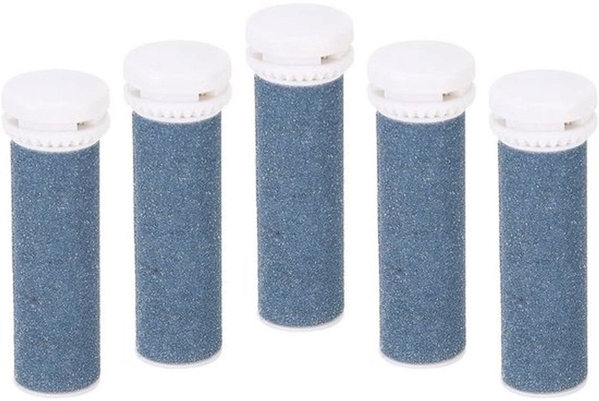 Vervangende Rollers 5 Stuks - Grove Reserve Rollen - Hard Skin Remover - Voetverzorging - Wasbaar Materiaal - Geschikt voor Micro Pedinano - Eeltverwijderaar