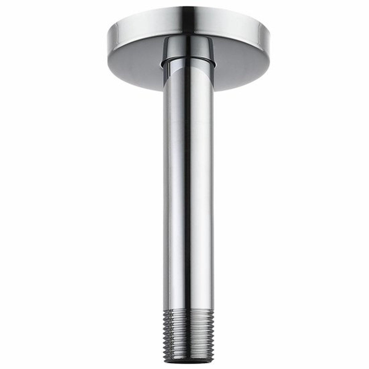 Douche-arm 15 cm - Douchekop - Flens - Roestvrij staal - Vaste doucheslang - Universele aansluiting 1/2 NPT