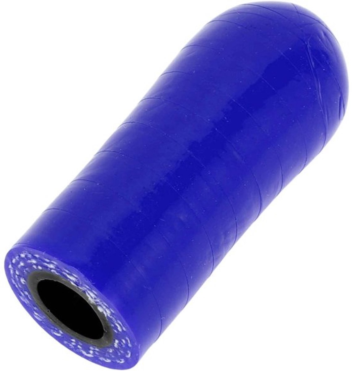 Siliconen Slang Versterkt - 30 mm Lengte - Binnendiameter 8 mm - Temperatuurbestendig tot 300 ℃ - Meerlaags Geweven - Zwart/Blauw - Slangmondstuk