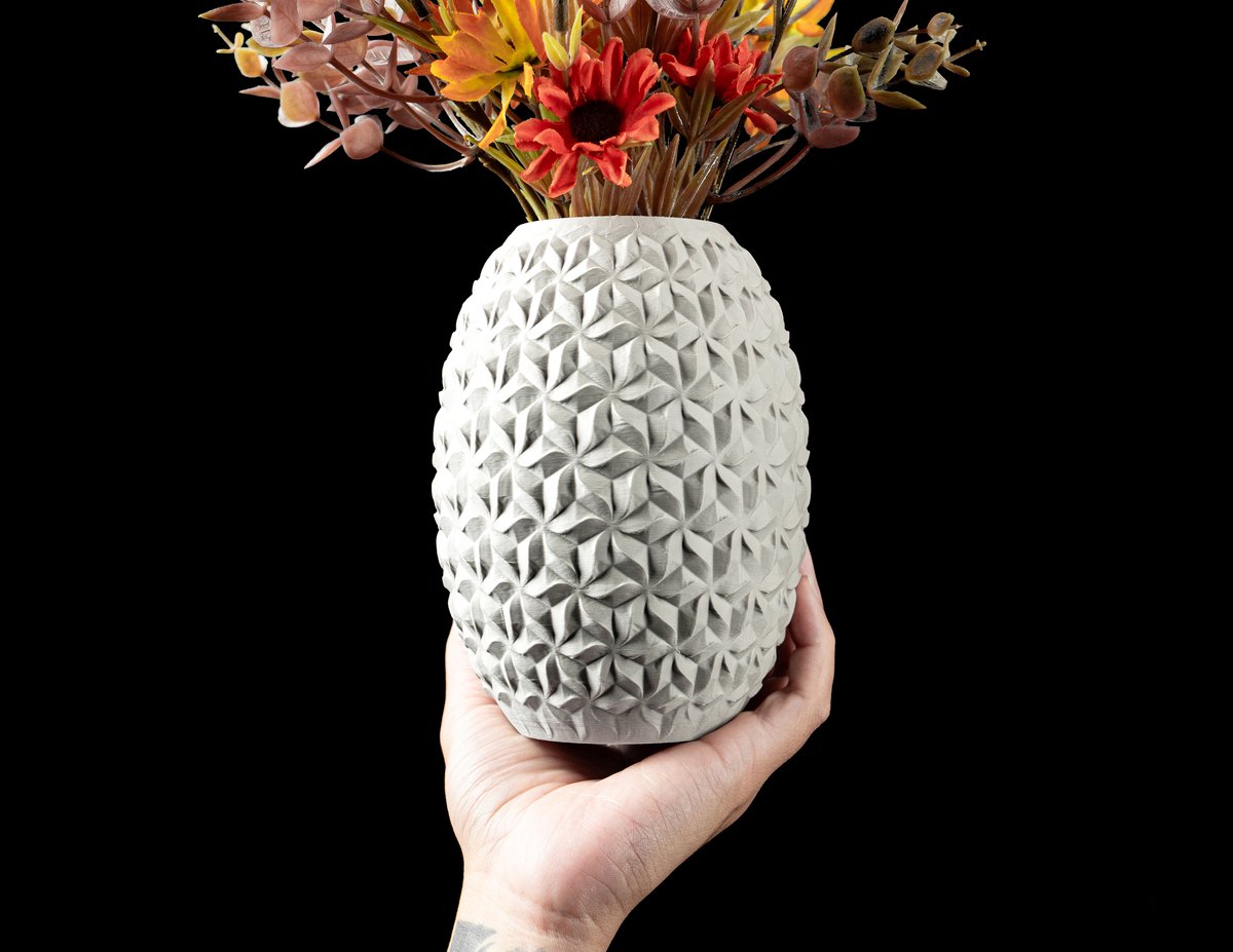 Skushy Vaas Distar - Geschikt voor Bouwbloemen - Japandi Designvaas voor Droogbloemen en Kunstbloemen - Sculpturale Decoratieve Vaas - Moderne Woondecoratie