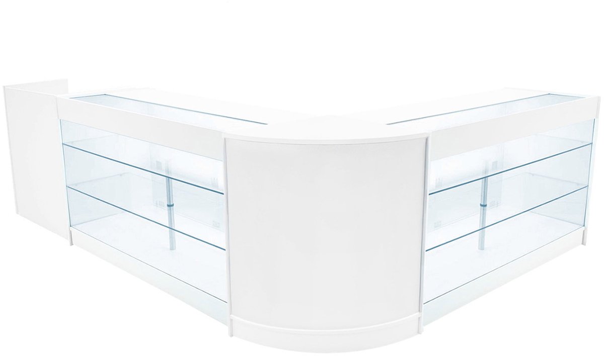 Aries led winkelbalie set - wit - cm60, tb60 & 2x k1500 - zelfmontage