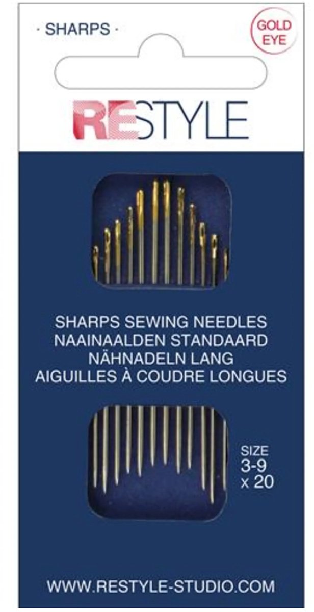 Restyle naainaalden standaard - 3-9 - 20 stuks