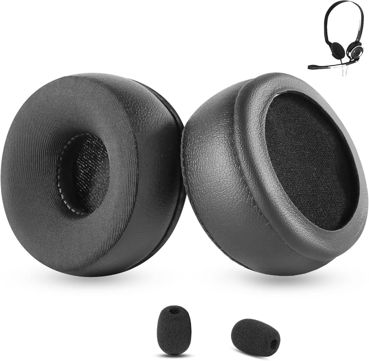 Vervangende oorkussens voor On-Ear Headsets met verkoelende gel, geschikt voor PC 8 en PC8 USB, comfortabele pasvorm en geluidsisolatie