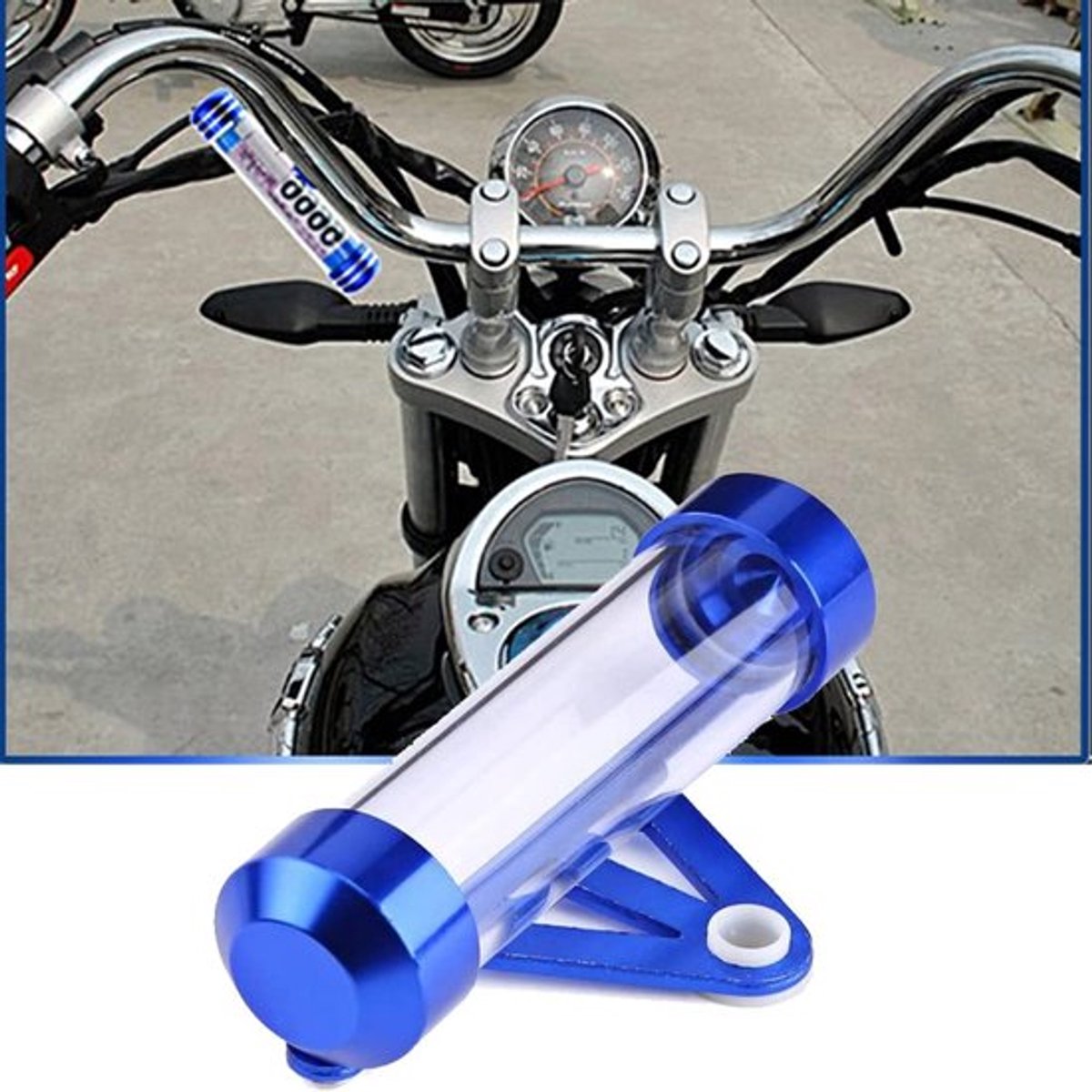 Load Tube Universele Waterdichte Motorhouder - Aluminium Beugel - Cylindrische Houder - 11 x 2.5 cm - Geschikt voor de meeste motoren - Motorcycle Holder