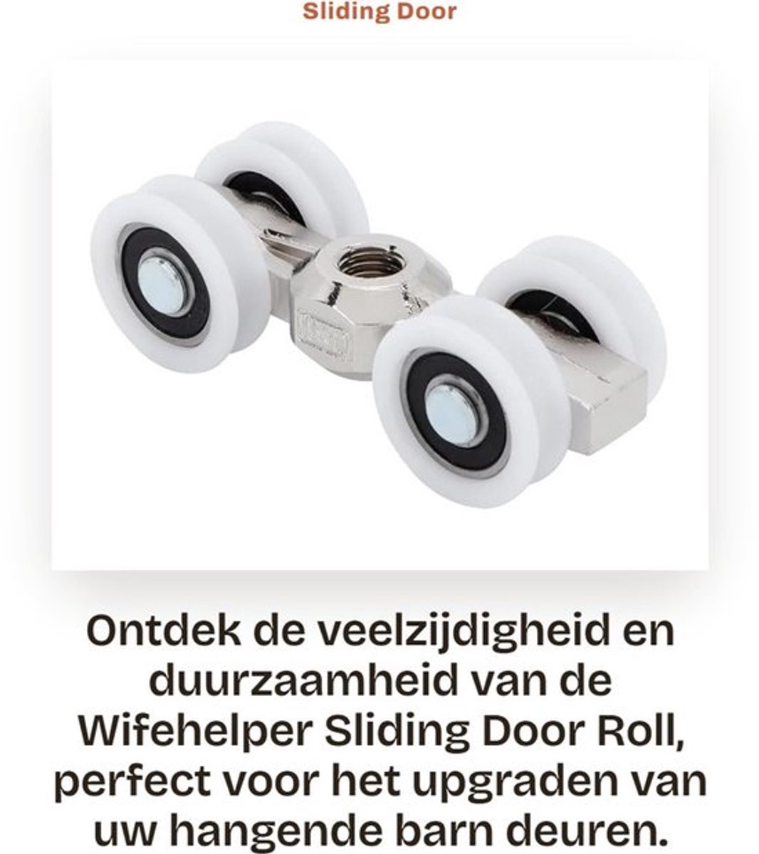 Schuifdeurrollen 150 kg - Hoogwaardige Staal/POM - Duurzaam - Eenvoudige Installatie - Professionele Productie - Schokbestendig - Deurrad