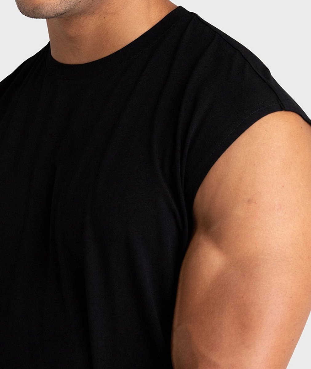SnelShoppen - Katoenen Sportschool Tanktops voor Heren - Mouwloze Workoutshirts - Atletische Spiershirts - Geschikt voor Training en Bodybuilding - Ve