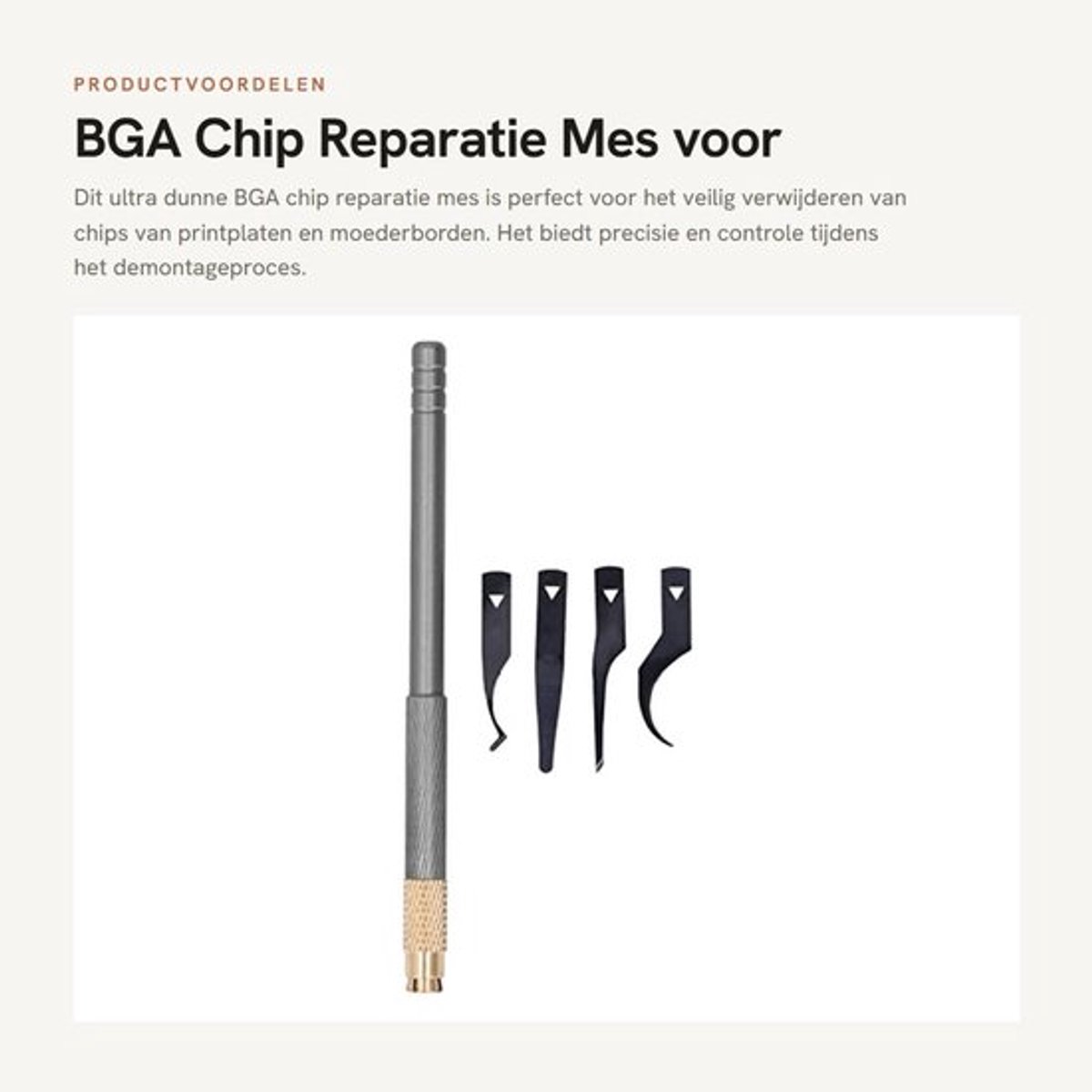 BGA Chip Reparatie Mes voor Printplaat en Moederbord
