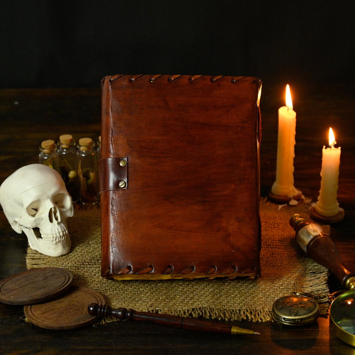 SnelShoppen - Hocus Pocus Boek Van Spreuken, Magisch Spell Book Met Echte Spreuken, Heksengeschenken Voor Vrouwen, Halloween Decoratie, Schrijf & Sche