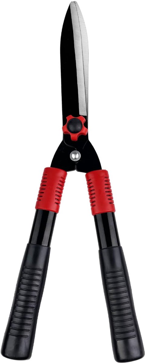 SnelShoppen - VELLUSTRA Heggenschaar 52 cm - Handmatige Tuinschaar met Softgrip - Hoogwaardige Stalen Messen - Robuuste Lichtgewicht Snoeischaar voor
