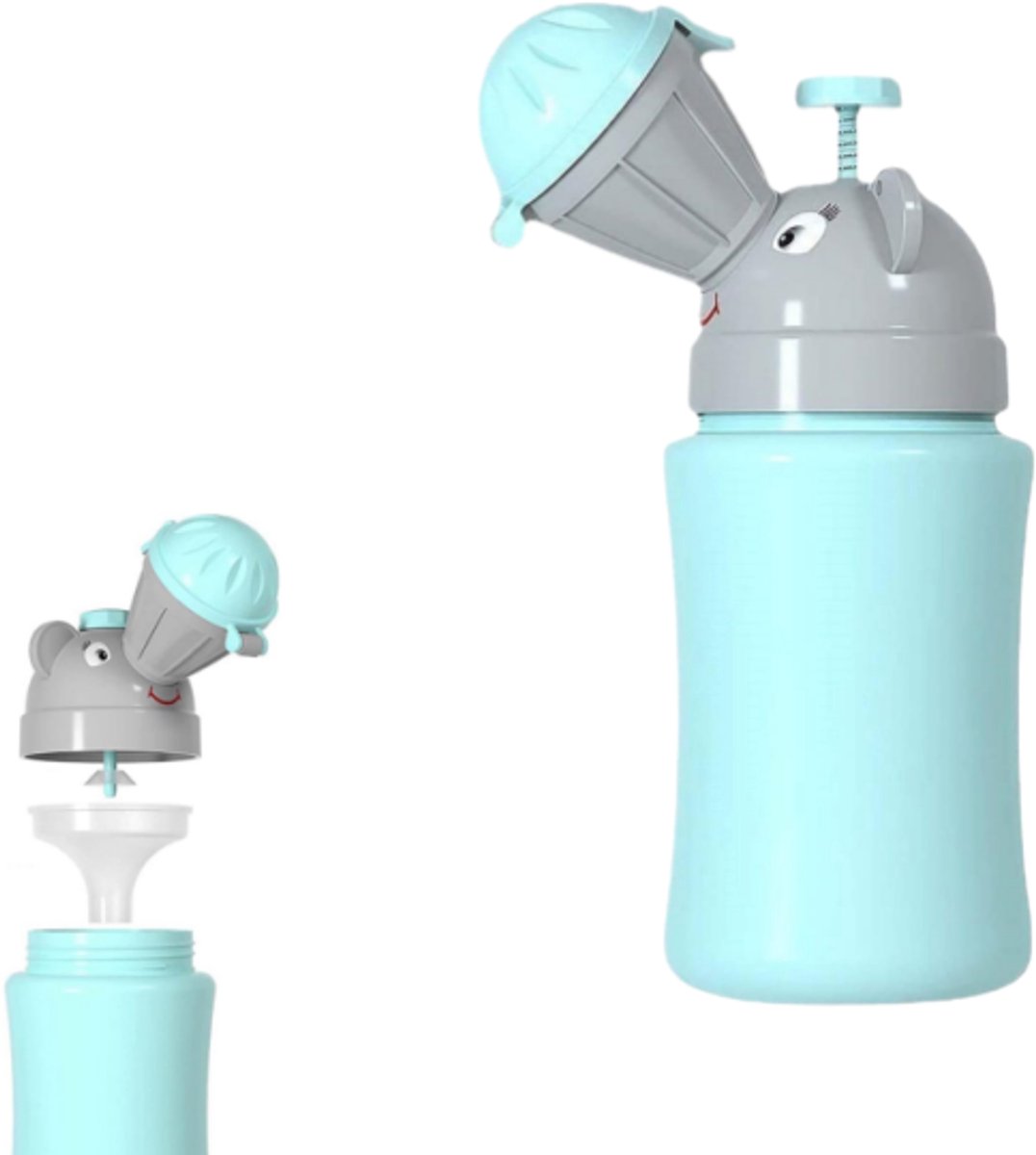 Kinderpotje - Draagbaar - Lichtgewicht - Geurloos - Gemakkelijk in gebruik - Voldoet altijd en overal aan de behoeften van je baby - Jongens - Blauw