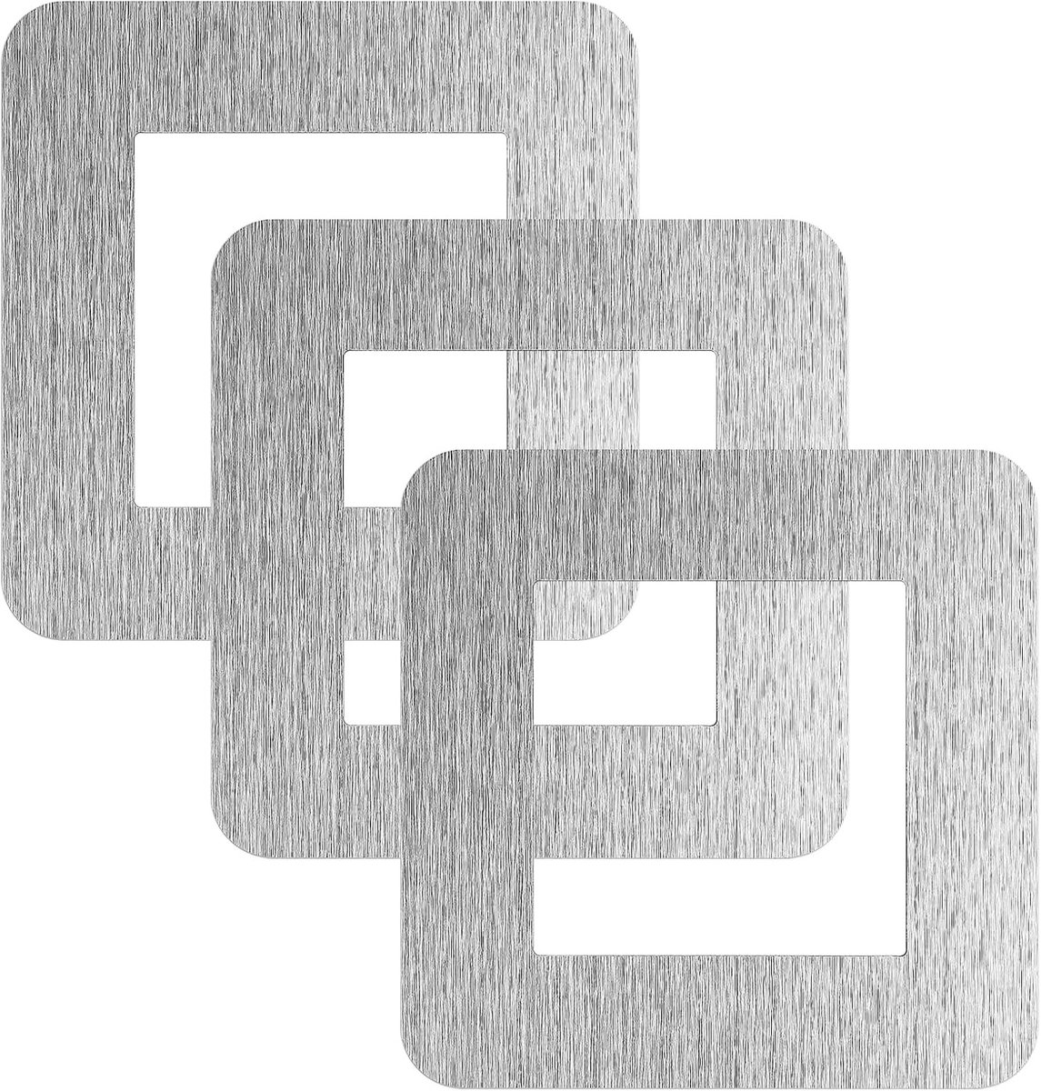 Set van 3 Wanddecoratie voor Lichtschakelaars - Decoratieve Cover Platen voor Thuis, Muurdecoratie en Vingerplaten