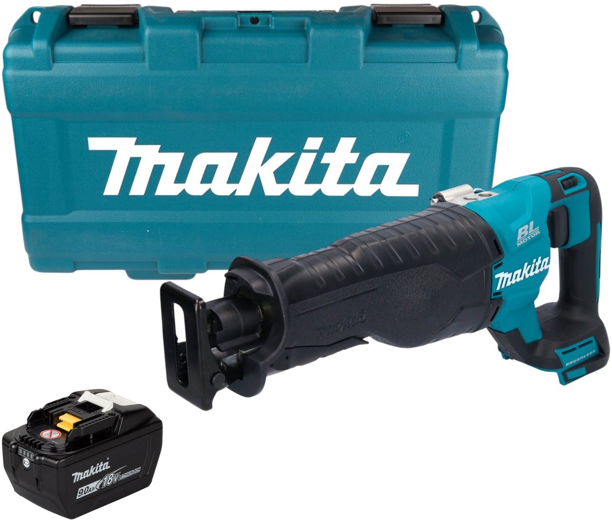 Makita DJR 187 ZK accu reciprozaag sabelszaag 18 V borstelloos solo + koffer - zonder accu, zonder oplader