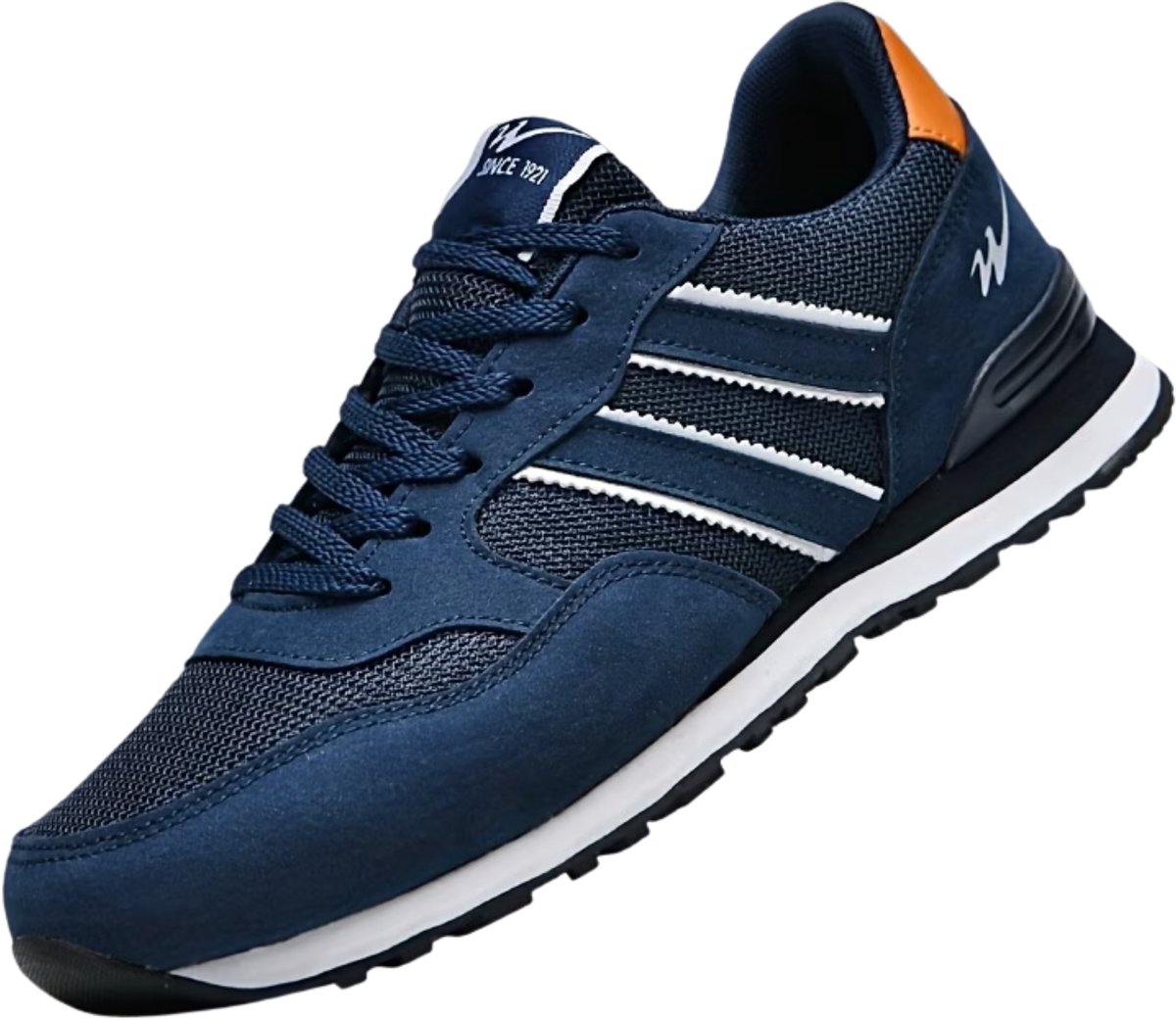 Currero Schoenen Heren Sneakers Comfortabel Wandelschoenen Casual Volwassenen 38 Blauw