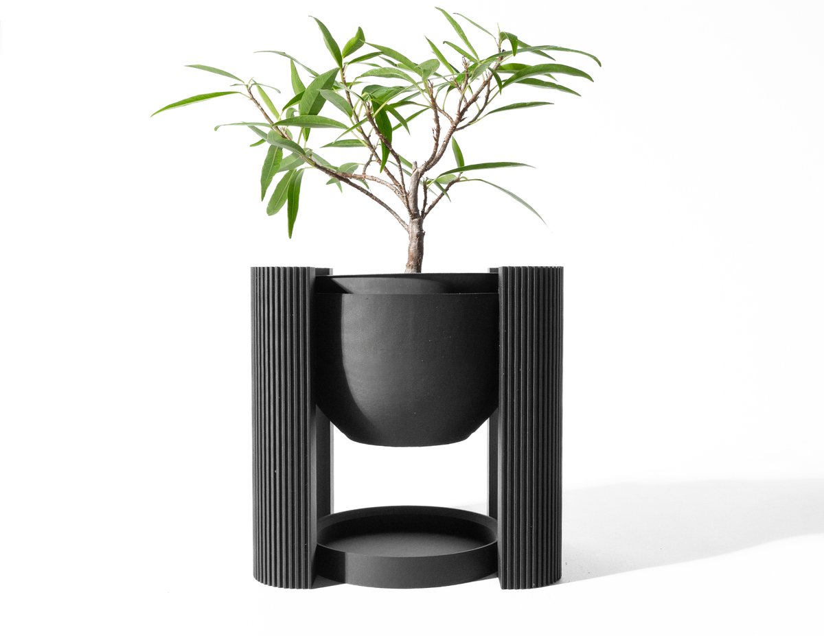 Skushy Avor Bloempot - Moderne Designpot voor Kamerplanten - Sculpturale Plantenpot voor Woonkamer en Kantoor - Premium Woondecoratie