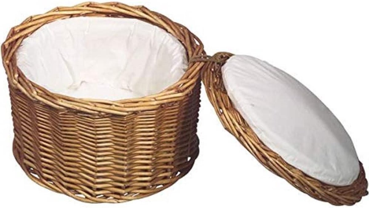 Eiermand - Eierhouder - Buffet presentatie - Stabiel wilgenhout - 25 cm diameter - Lichtbeige
