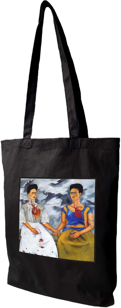 Frida Kahlo Shopper Tas met "Twee Fridas" print