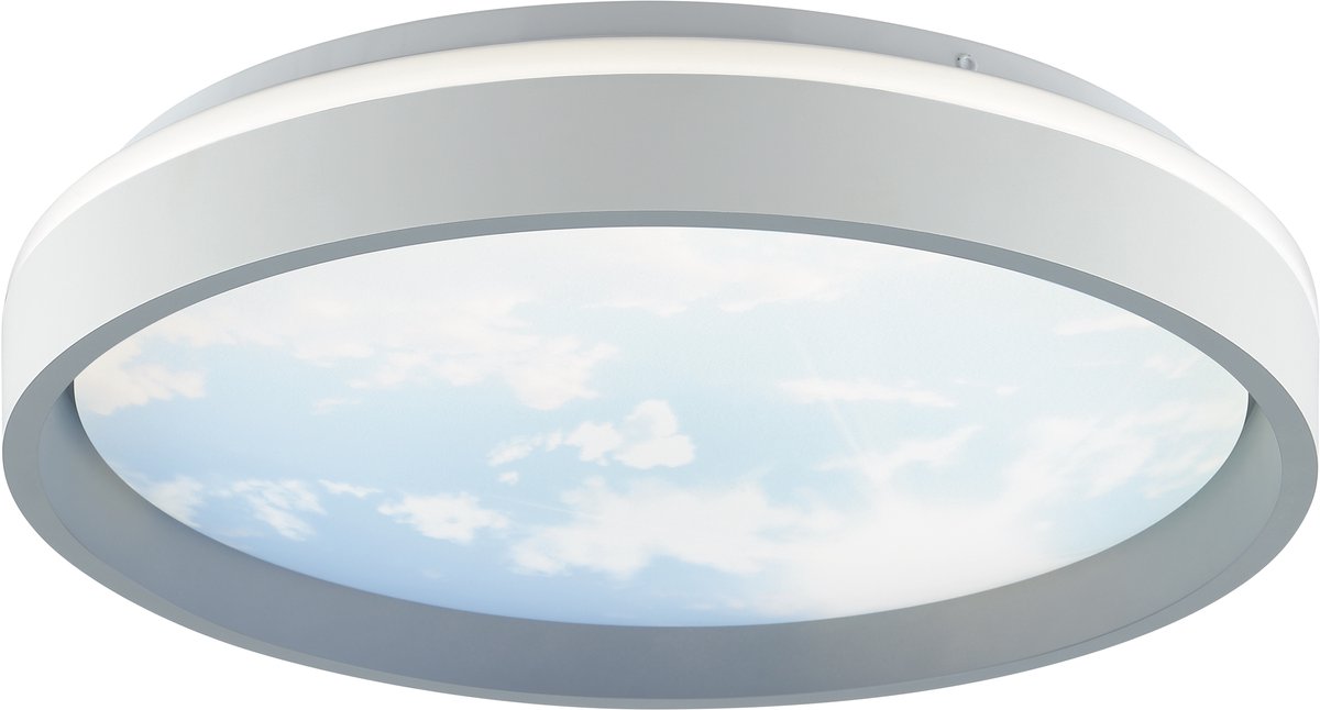 Brilliant Sky-Dream Plafondlamp – LED 24W – 2400lm – CCT – Dimbaar – Nachtlicht – Afstandsbediening – Timer – Zwart
