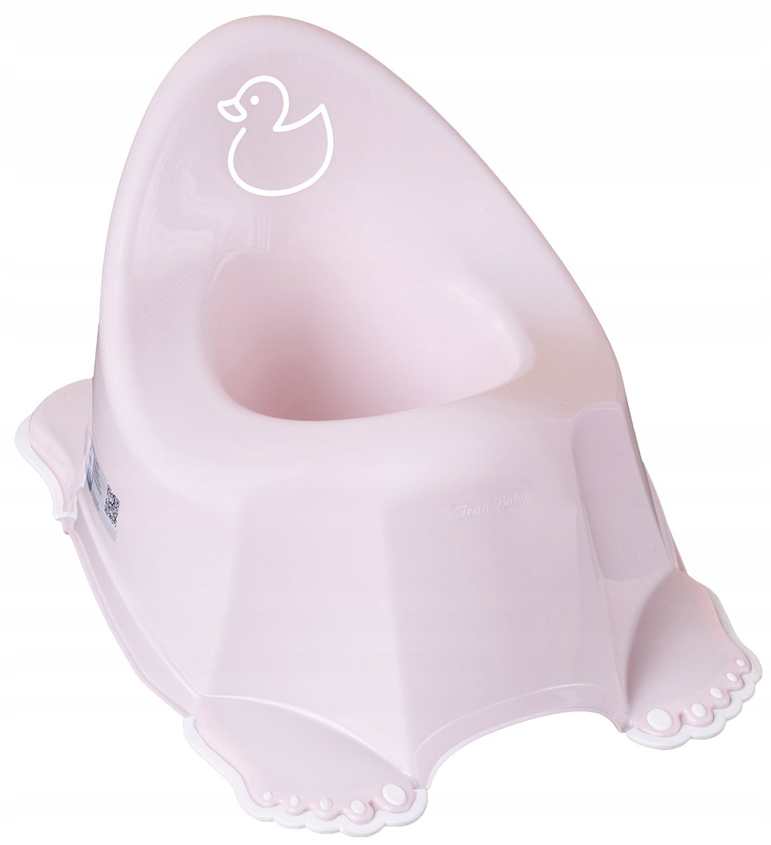 Tega Baby Nocnik z Melodie Kaczka - Antislip & Ergonomisch (Roze)