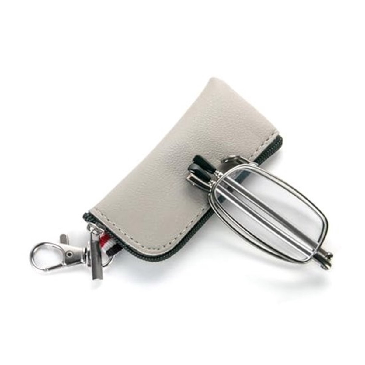 Opvouwbare leesbril voor dames en heren met telescoopstang, sleutelhanger en anti-blauw licht functie