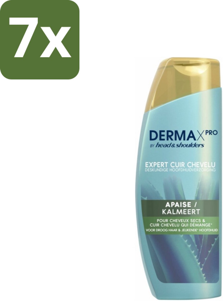 7 x Head & Shoulders - DermaX Pro - Anti-Roos Shampoo - Kalmeert - 470 ml - Anti-roos Shampoo - Droge Hoofdhuid - Jeuk - Hoofdhuid Verzorging - Kalmerend Shampoo