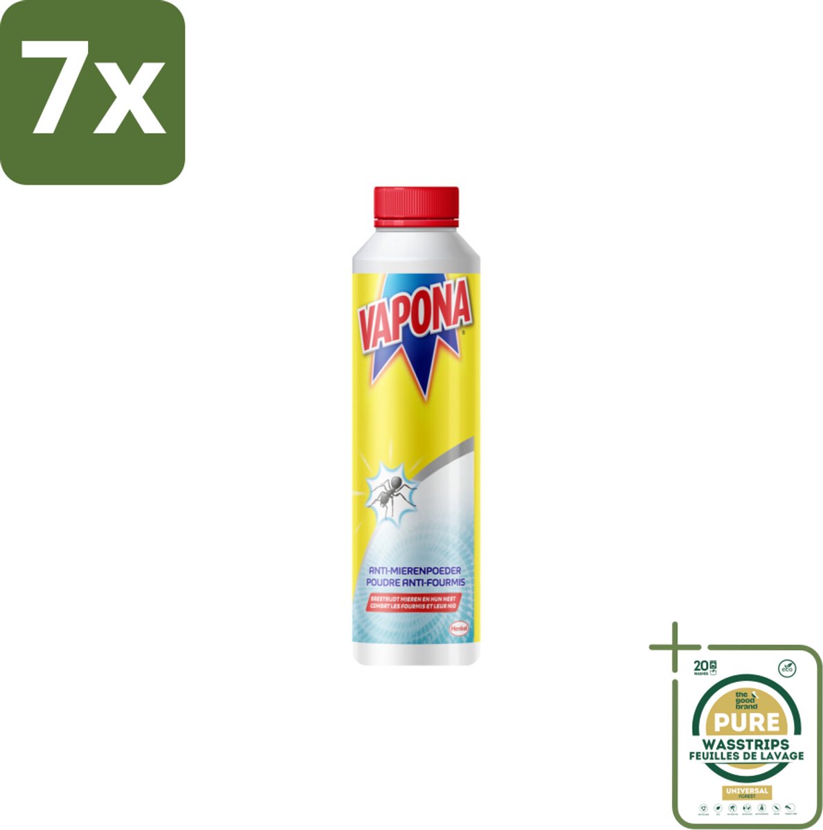 7 x Vapona Mierenpoeder 150 gr - Grootverpakking - Anti Mierenpoeder - Mierenbestrijding - Mierenbestrijding Buiten - Mierennest Bestrijding - Mierenpoeder 150g