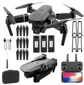 LS-E525 Drone - Opvouwbare-4K Drone- Dubbele Camera - WiFi Livebeeld - AltitudeHold -One-Key Return - 3D Flips -Trajectvlucht - 3x 1800mAh Accu - Voor Luchtfoto’s-Video- Buiten Vliegen