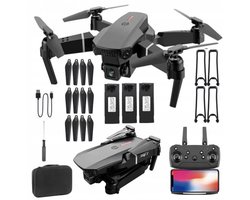 LS-E525 Drone - Opvouwbare-4K Drone- Dubbele Camera - WiFi Livebeeld - AltitudeHold -One-Key Return - 3D Flips -Trajectvlucht - 3x 1800mAh Accu - Voor Luchtfoto’s-Video- Buiten Vliegen