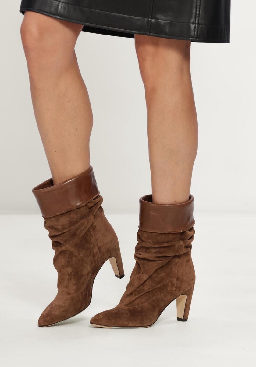 LINA LOCCHI Se4011 Laarzen - Suède - Dames - Bruin - Maat 41
