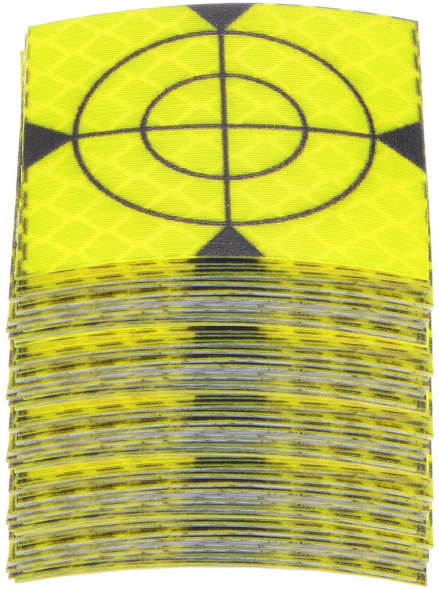 QUARKZMAN 100 stuks reflecterende vellen voor onderzoek, 40 x 40 mm, zelfklevend reflecterend plakband, doelbord voor - ShopVlot