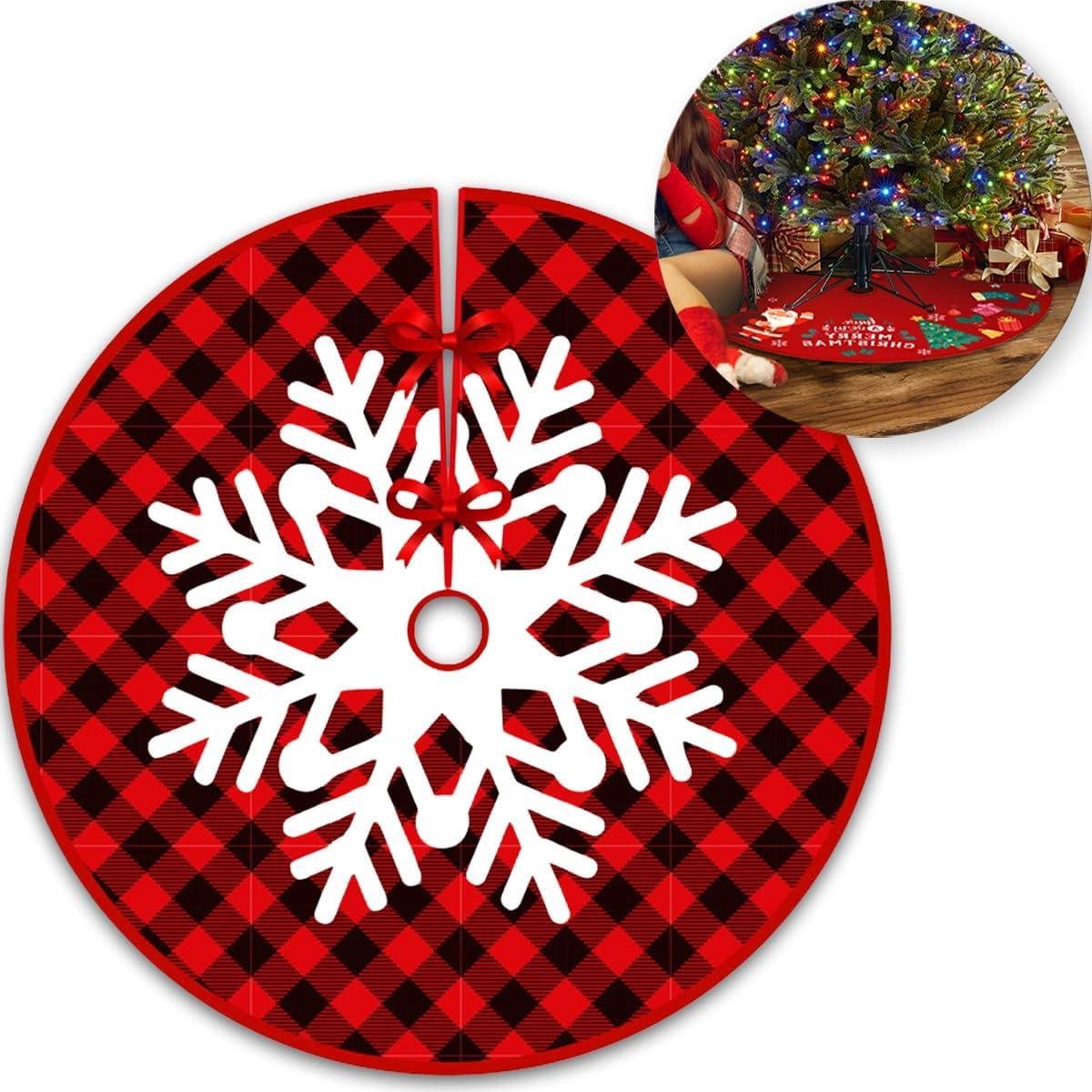 Kerstboomrok Kleed - Kerstdecoratie - Feestelijke sfeer - Betrouwbare kwaliteit - 90 cm - Rood groen