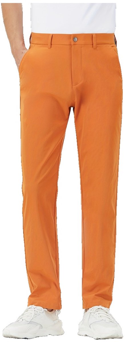 Currero Comfortabel Golfbroek Heren Golfkleding Nette Pantalon Mannen Broek Outfit Chino L Rood