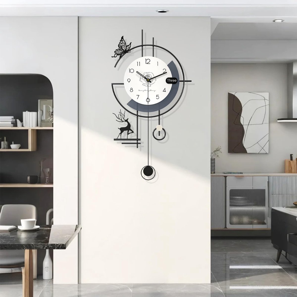 Solidchoice - Creatieve Wandklok met Scandinavisch Design