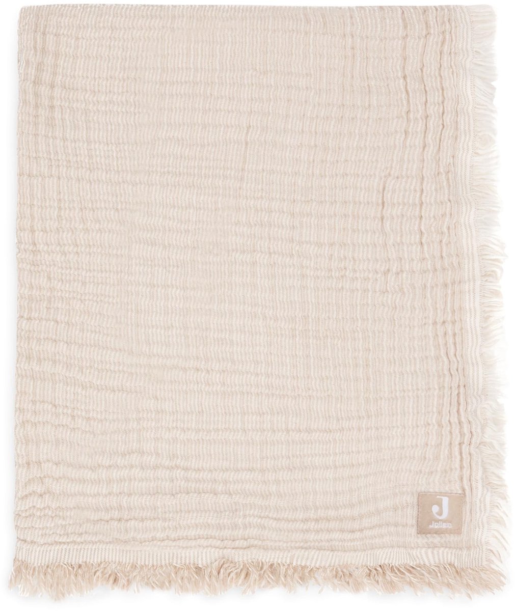 Elzusha - Muslin Babydeken met Franje en GOTS Certificering