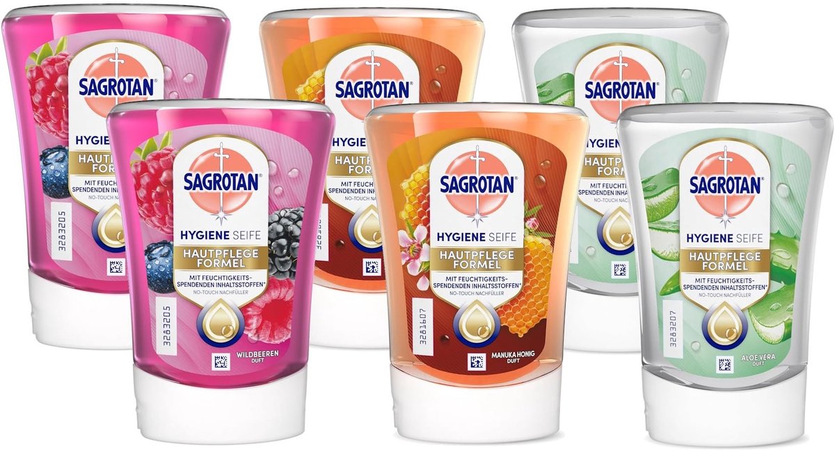 Elzusha - No-Touch Navulling Mix Set Fruitige Geuren 3 x 250 ml