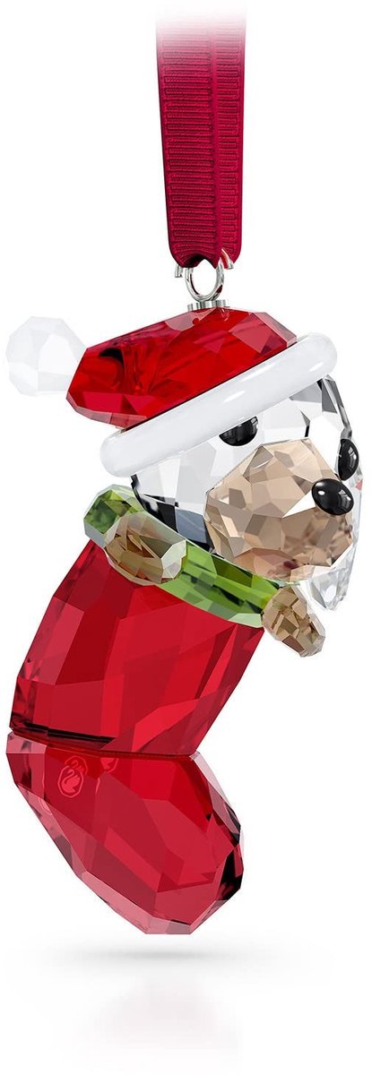 Elzusha - Beagle Ornament voor Kerstmis - Rood
