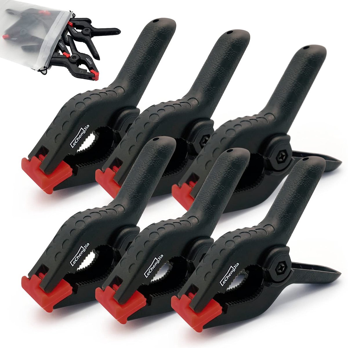 Elzusha - Set van 6 Sterke Plastic Klemmen