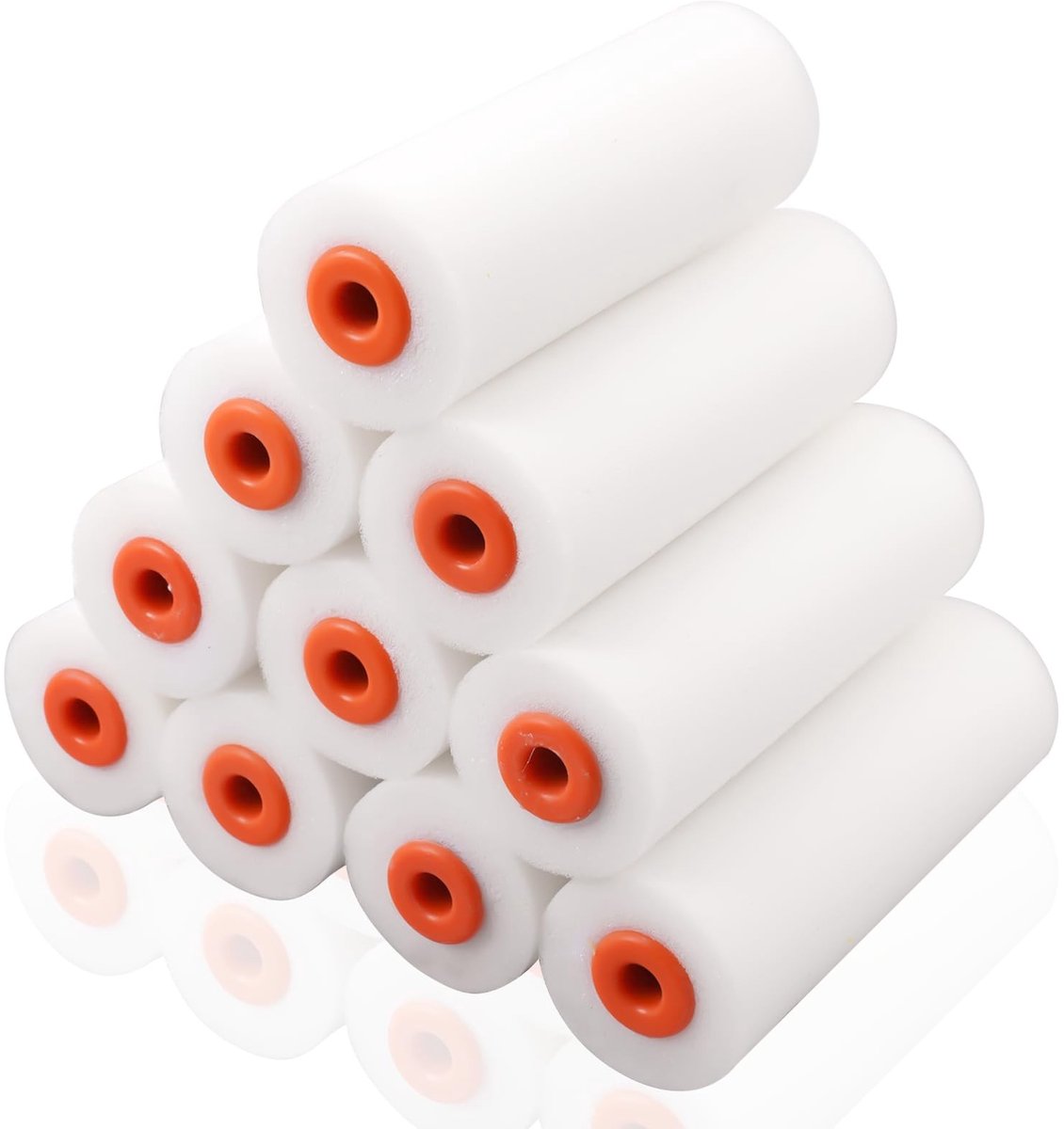 Elzusha - Set van 10 Druppelvrije Mini-SchUIMROLLERS voor Verfprojecten