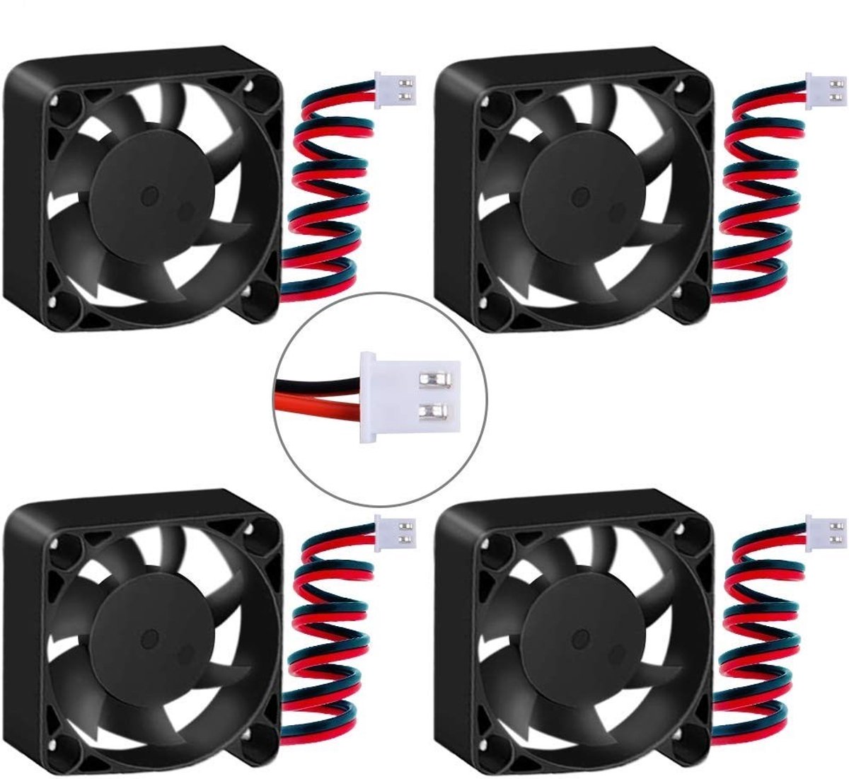 Elzusha - Set van 4 DC Ventilatoren voor 3D Printers en Kleine Apparaten