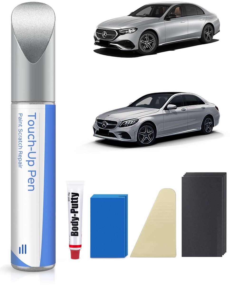 Elzusha - Brilliant Silver Metallic Lakset voor Auto's