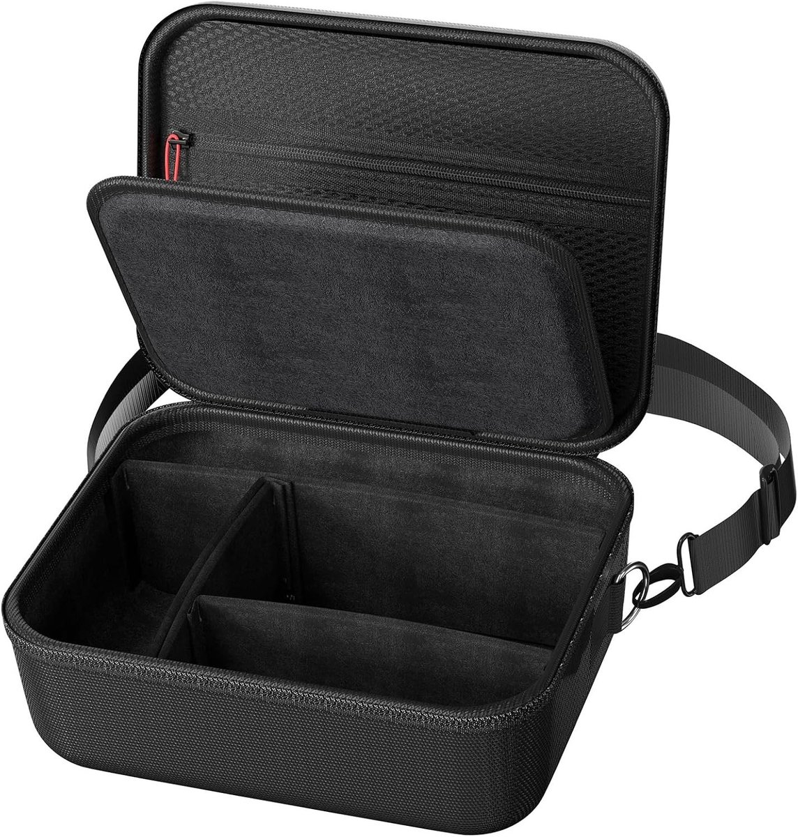 Duurzame Hard Shell Camera Tas voor DSLR/SLR/Mirrorless Camera's, Gewatteerde Reisopslag met Schouderriem en Verdelers voor Fototoestellen en Accessoires