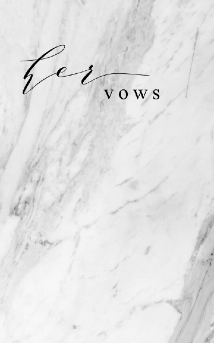 Her Vow Book - Wedding Day Vow Book - Wedding Journal - Her Wedding Notes - His and Hers Vow Books Sold Separately - ShopVlot