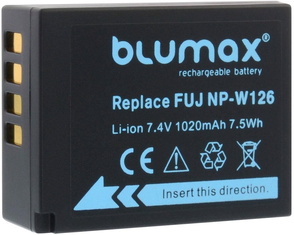 Elzusha - Accu voor Fujifilm NP-W126 1020mAh
