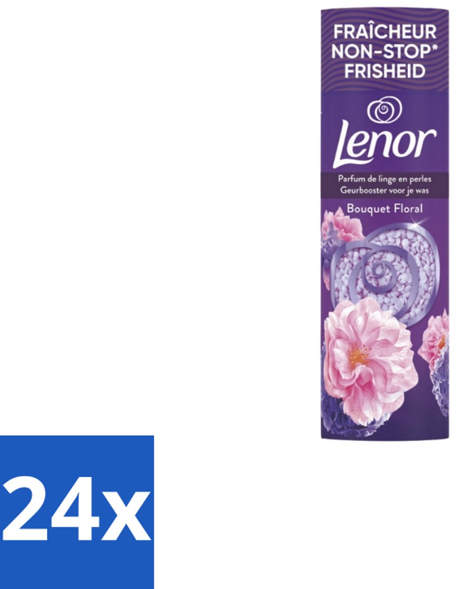 24 x Lenor – In-Wash Geurbooster – Bloemen Boeket – 19 wasbeurten - Geurbooster Wasmachine - Bloemige Geur - Frisse Geur - Wasverzachter - Wasmiddel