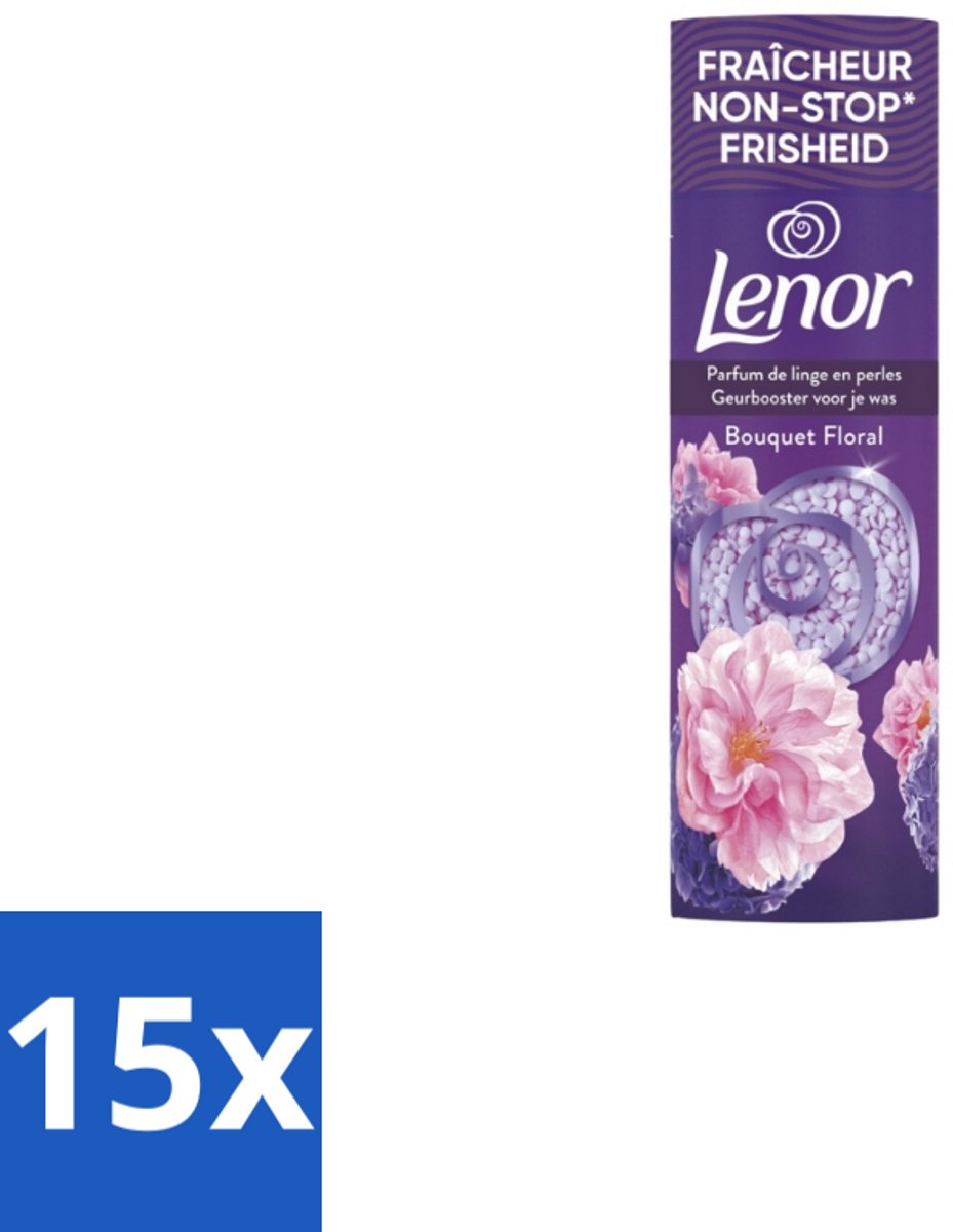 15 x Lenor – In-Wash Geurbooster – Bloemen Boeket – 19 wasbeurten - Geurbooster - Bloemenboeket - Wasgeur - Wasverzachter - Wasmachine