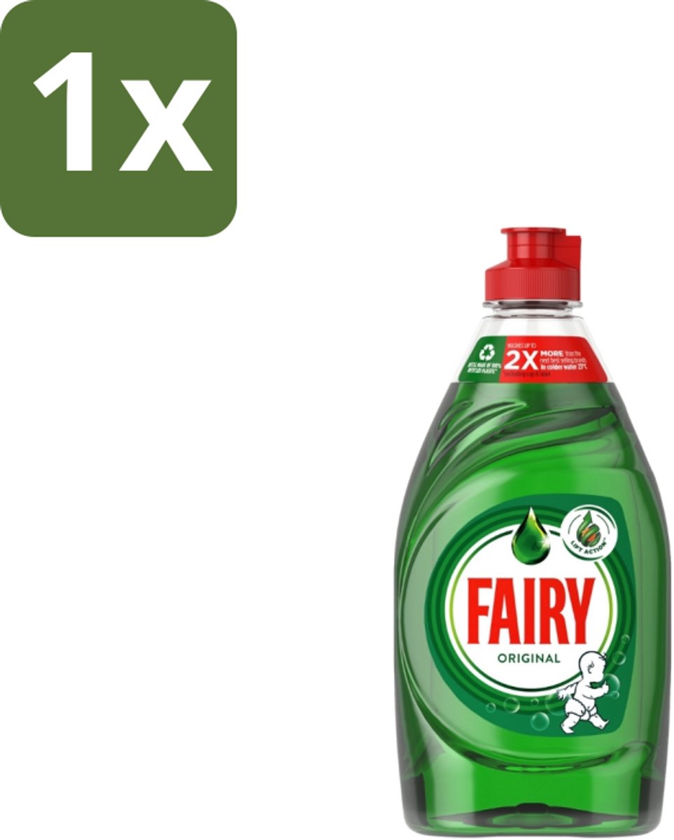 1 x Fairy – Afwasmiddel – Original – 320 ml - Afwasmiddel - Vetverwijdering - Handafwas - Schone Vaat - Schone Keuken