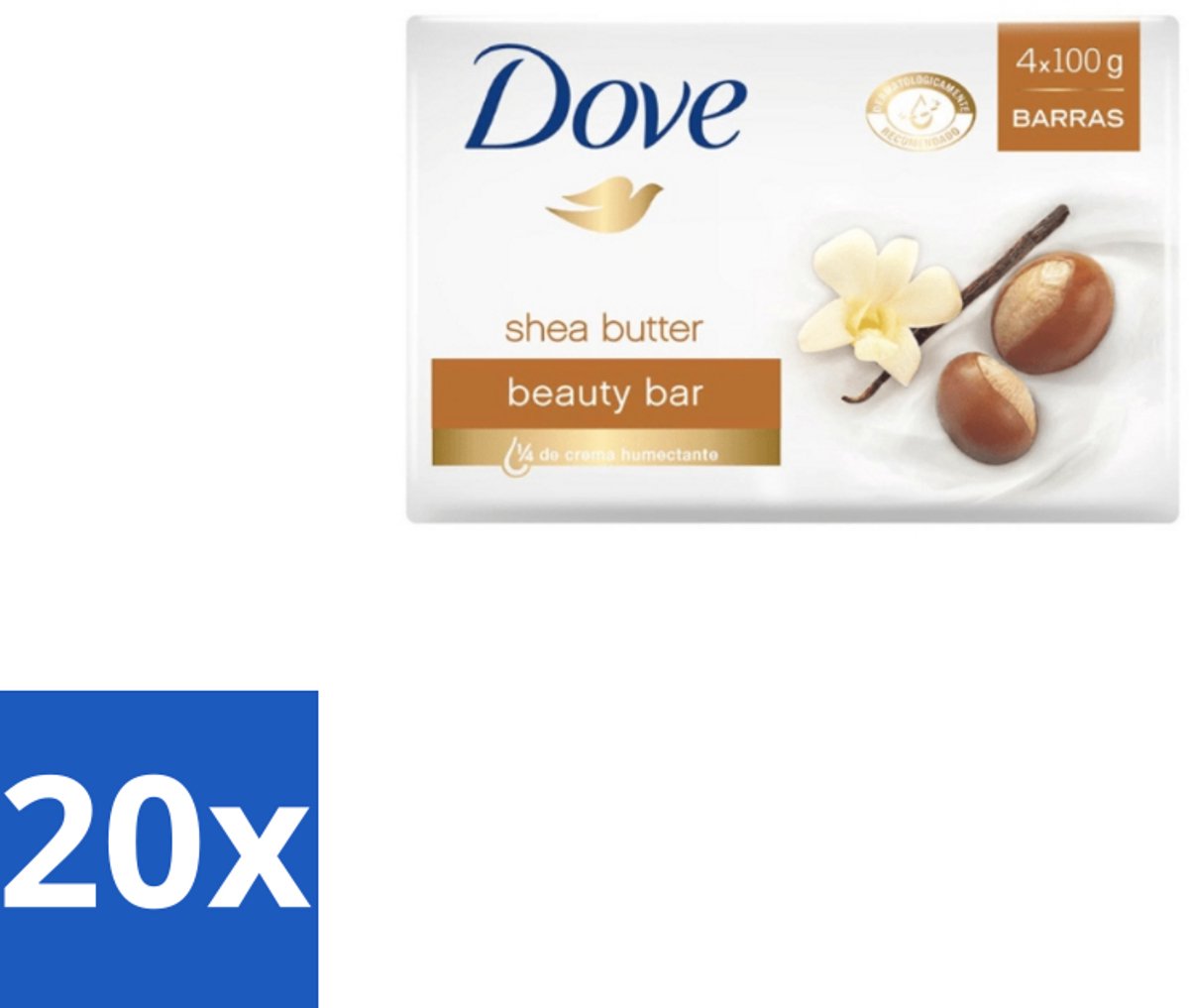 Dove – Zeep – Sheabutter – 4 x 90 g - Bulkverpakking - 20 stuks