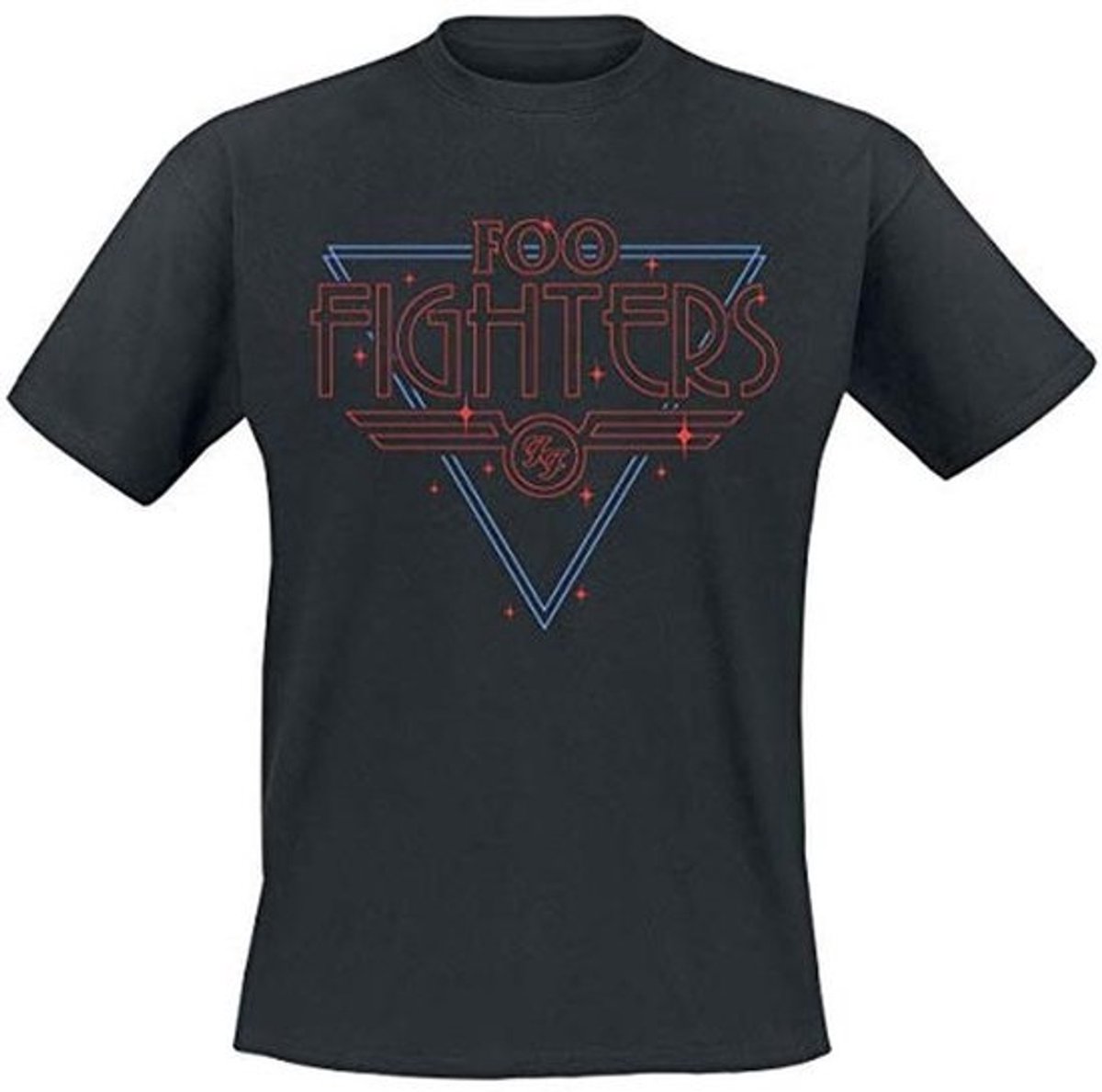 Disco Outline T-Shirt voor Mannen in Zwart