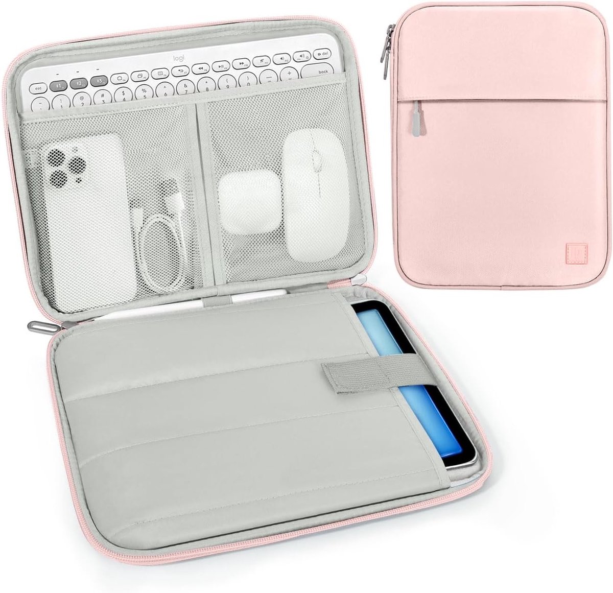 Dadanism 9-11 Inch Tablet Sleeve Padded Carrying Case, Pink - ShopVlot