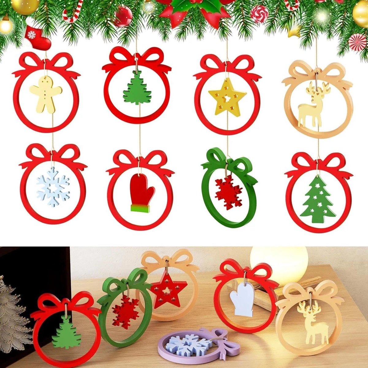 3 stuks siliconen gietvormen voor kerstdecoratie, sneeuwvlokken, sterren en elandhandschoenen voor DIY projecten